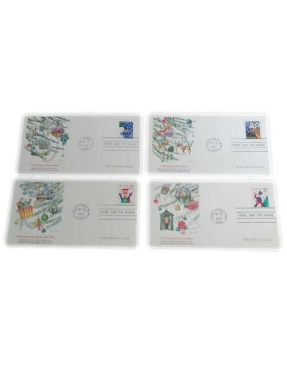 Postal Stamps "Christmas" First Day of Issue, Set of 4, October, 1993